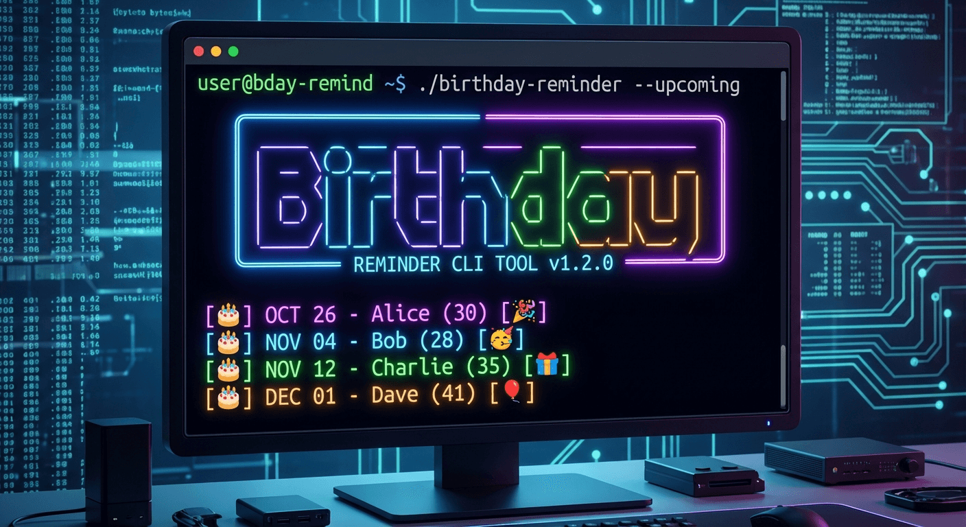 Birthday Reminder CLI