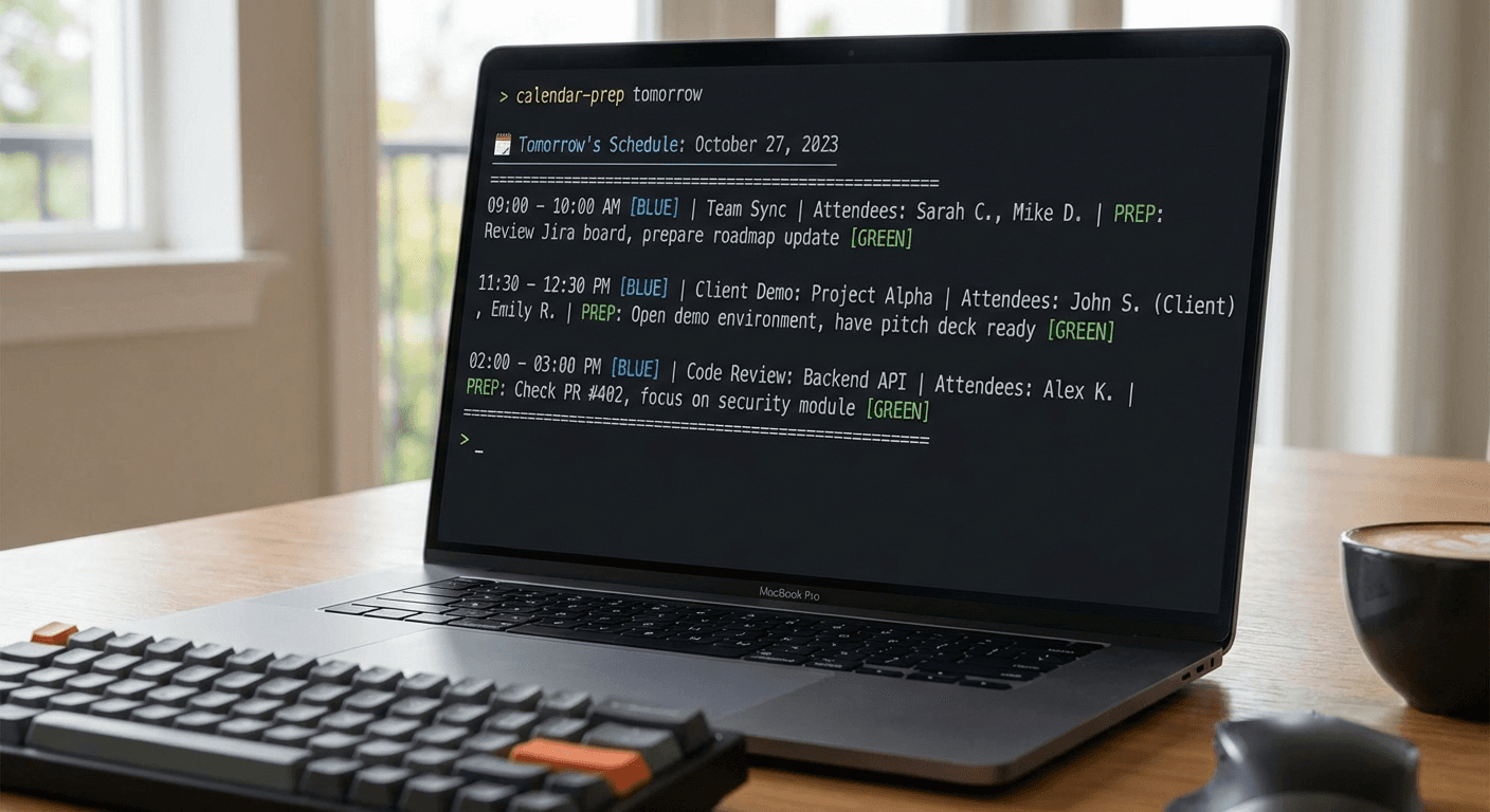 Calendar Prep CLI