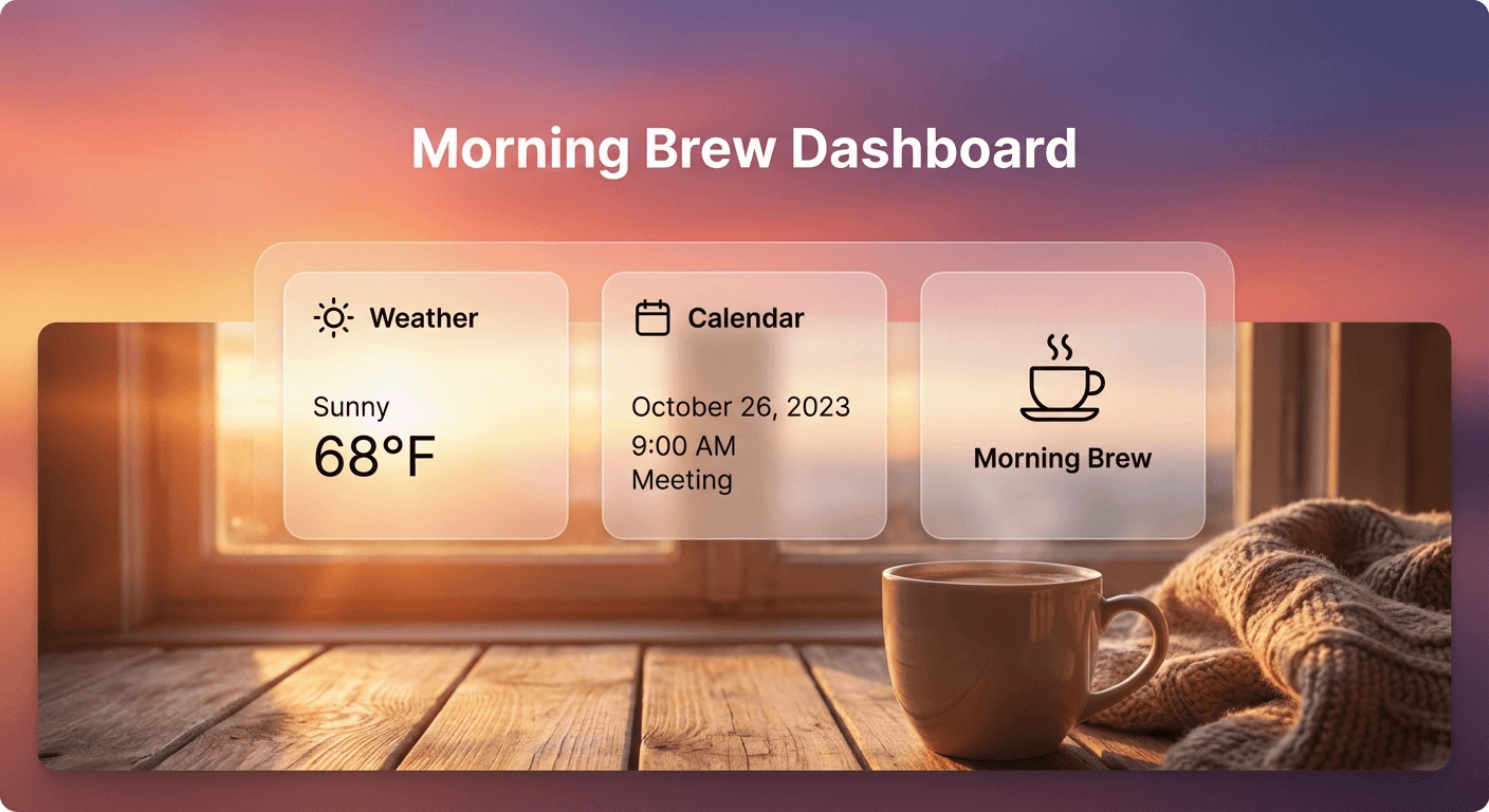 Morning Brew Dashboard