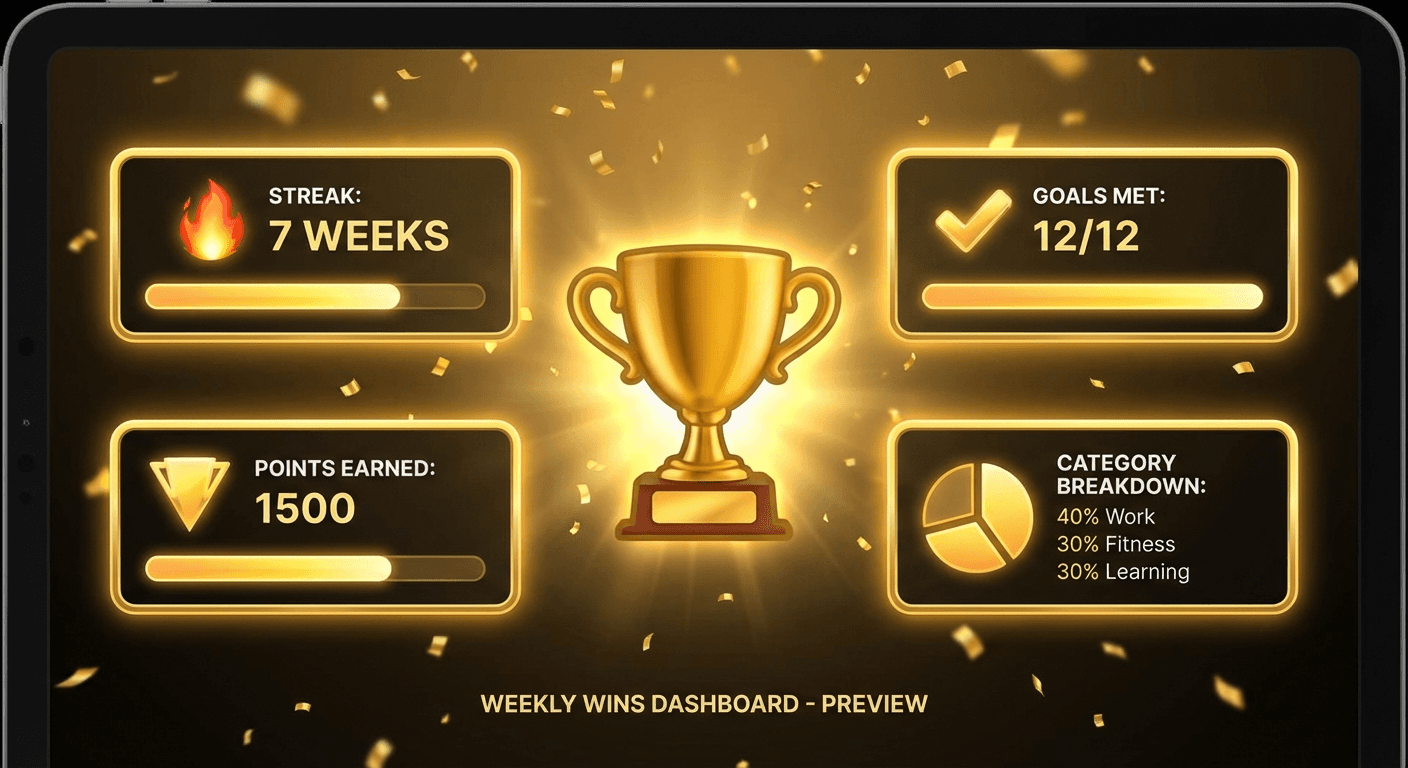 Weekly Wins Dashboard